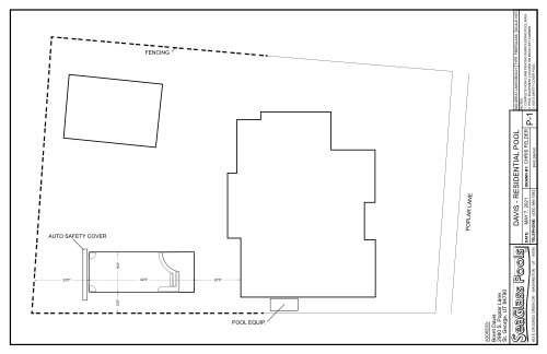 Show Me Pools - Fiberglass Pool Placement Plot Plan