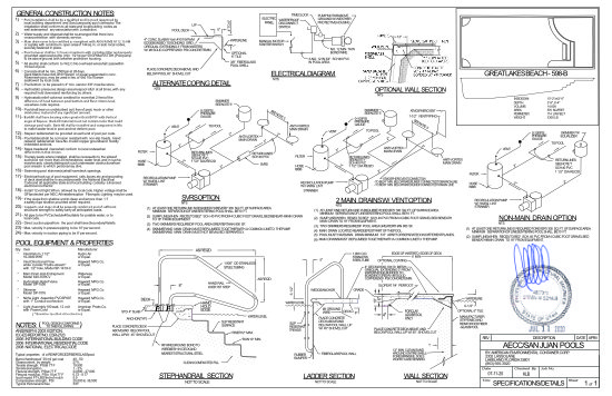 Show Me Pools - Fiberglass Pool Engineering Plan